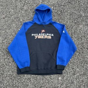 PHILADELPHIA 76ERS VINTAGE 2000'S ADIDAS HOODIE SWEATSHIRT